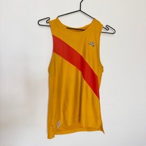 Tracksmith Van Cortlandt Marigold Singlet and Shorts